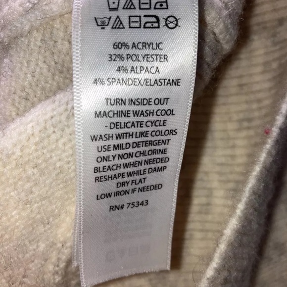 William Rast Medium Alpaca Blend V-Back Sweater - Picture 5 of 5